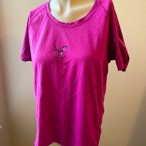 LIFE IS GOOD pink balance workout t-shirt